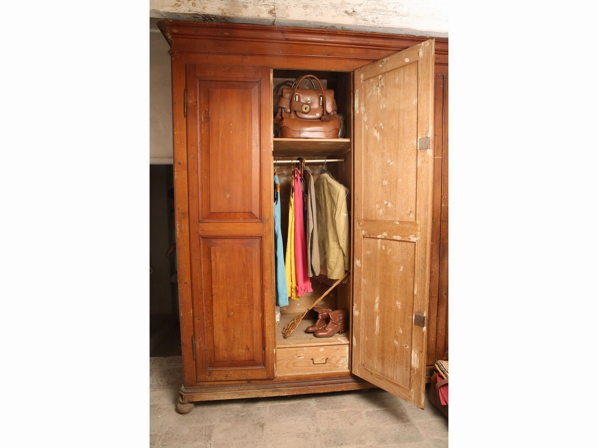 Grande Armadio da Guardaroba in Legno Tenero