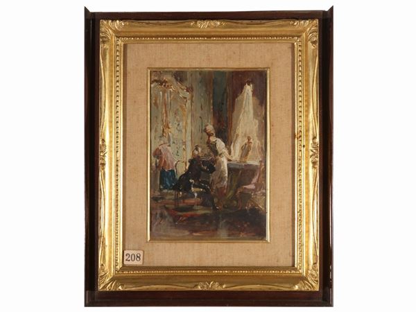 Bernat Fortuny i Marsal attribuito - Gallant scene