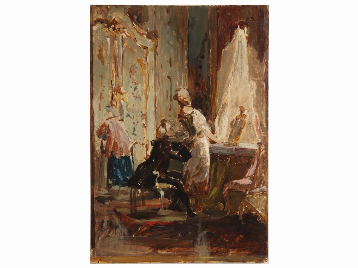 Bernat Fortuny i Marsal Attribuito - Scena Galante