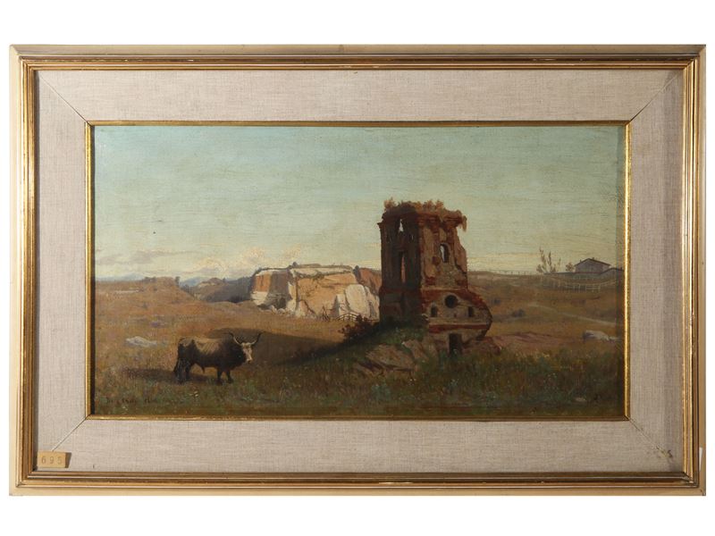 Bartolomeo Ardy - Paesaggio con Pascolo e Ruderi