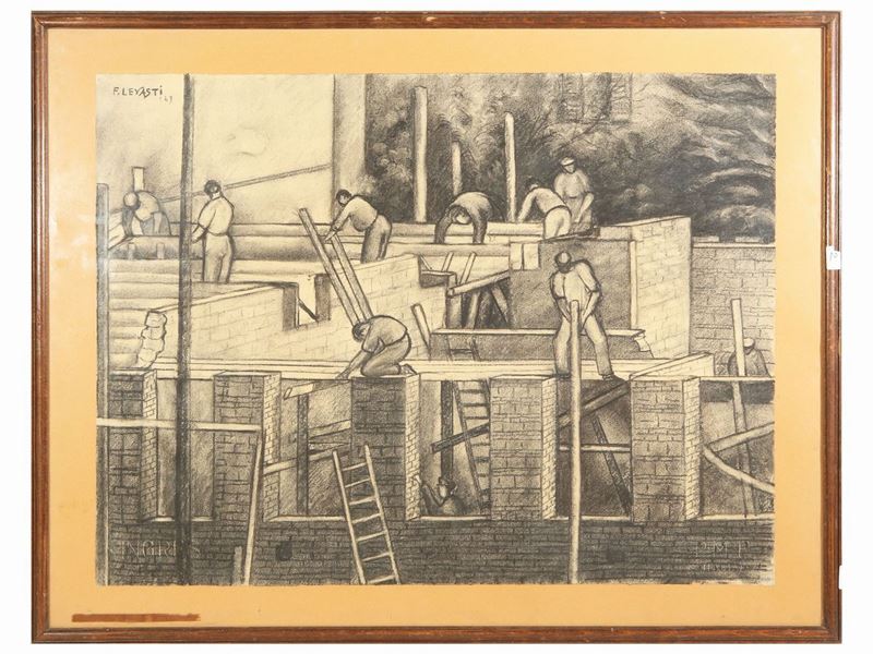 Fillide Levasti - Case in Costruzione Via Valori 1949