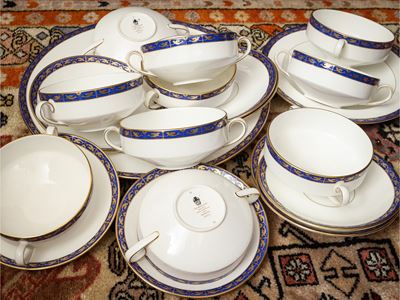 Assortimento di Accessori in Porcellana, Wedgwood, Marina