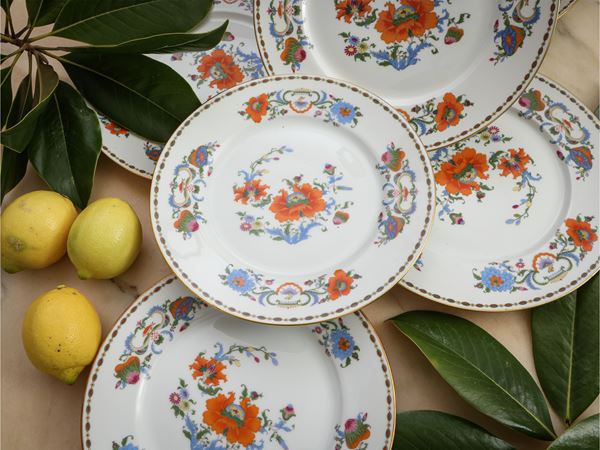 Servizio di piatti in porcellana, Raynaud et C.ie, Limoges, Collection Damon