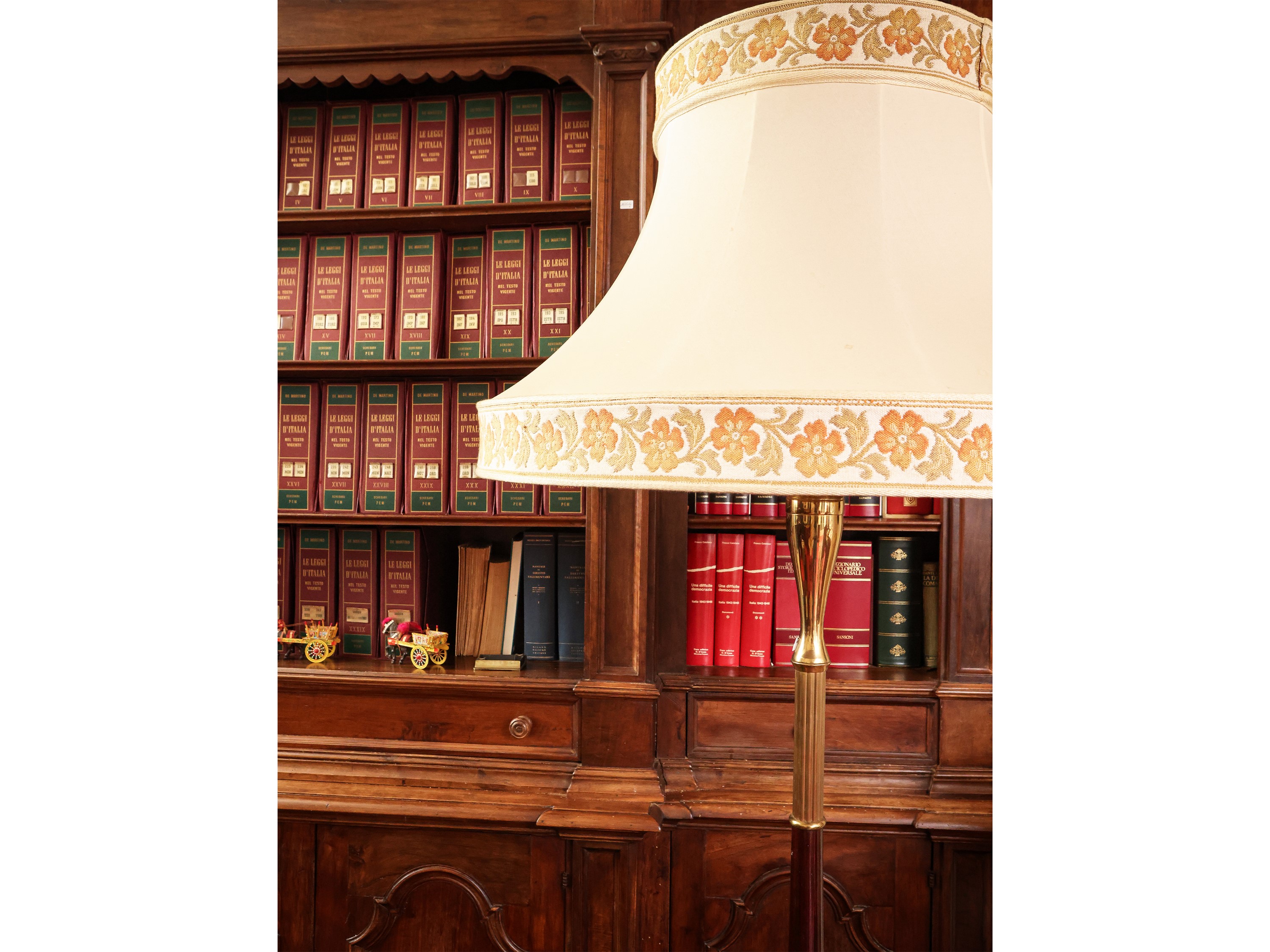 Piantana in Ottone e Legno