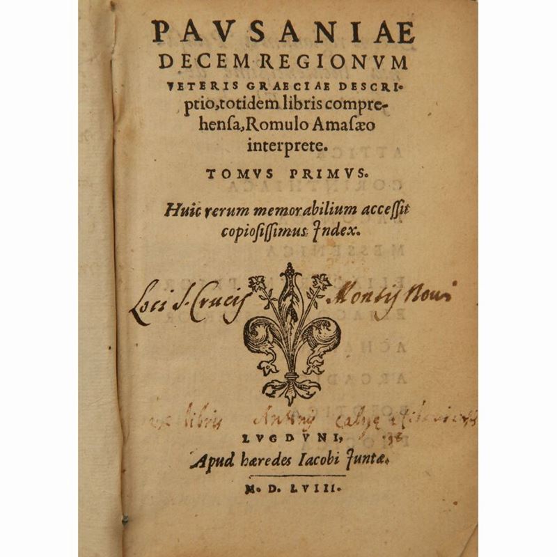 Pausanias - Decem Regionum Veteris Graeciae Descriptio Totidem Libris Comprehensa, Romulo Amasaeo...