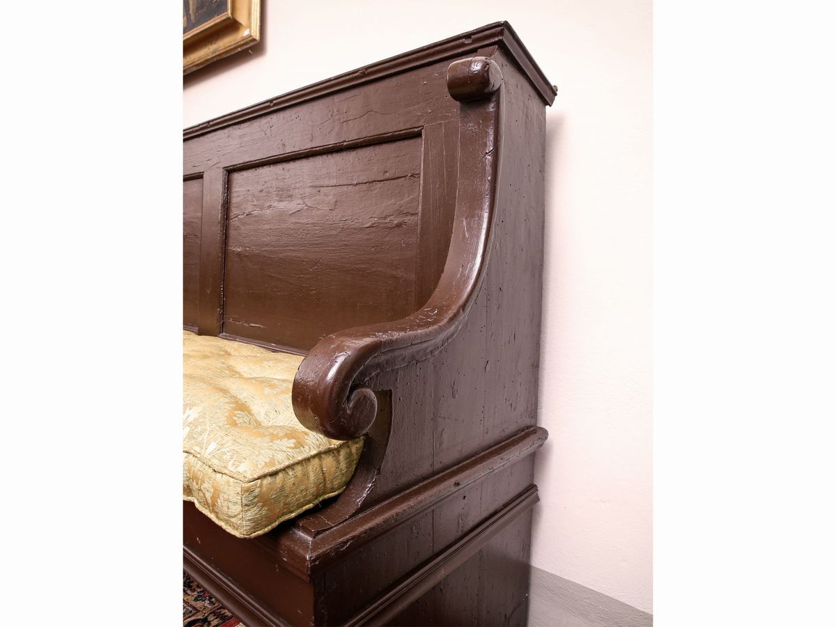 Panca in Legno Laccato Marrone