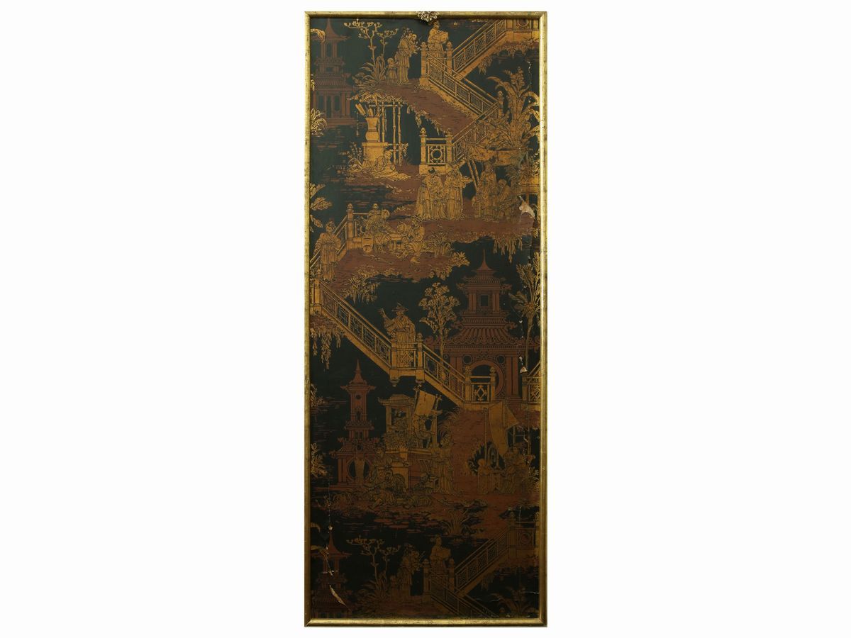 Serie di Quattro Pannelli a Chinoiserie