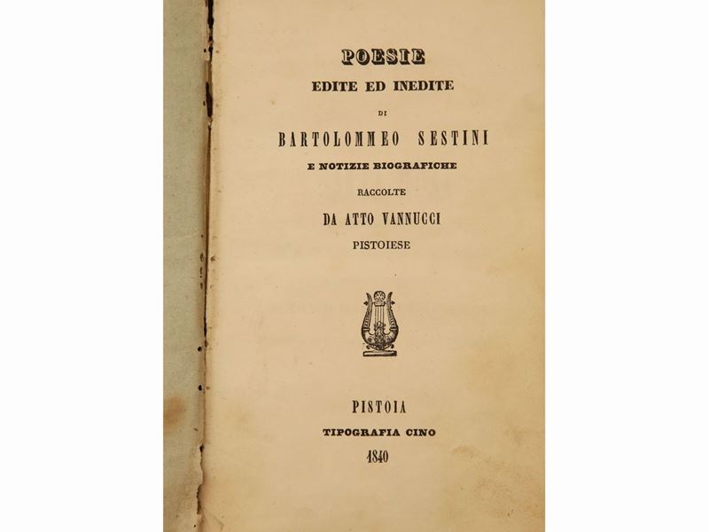 Bartolommeo Sestini - Poesie Edite ed Inedite...