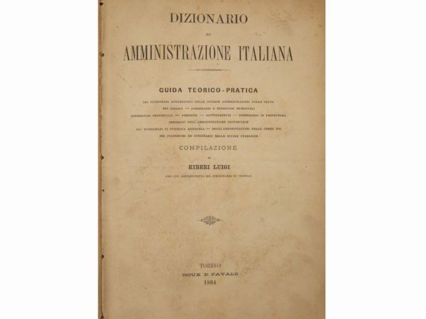 Dizionario di amministrazione italiana