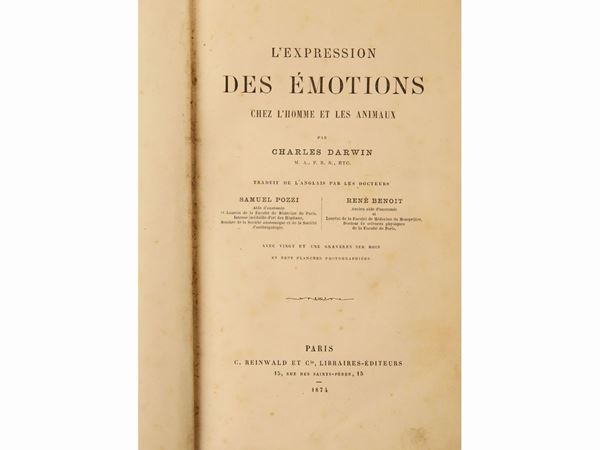 Charles Darwin - L'expression des émotions chez l'homme et les animaux