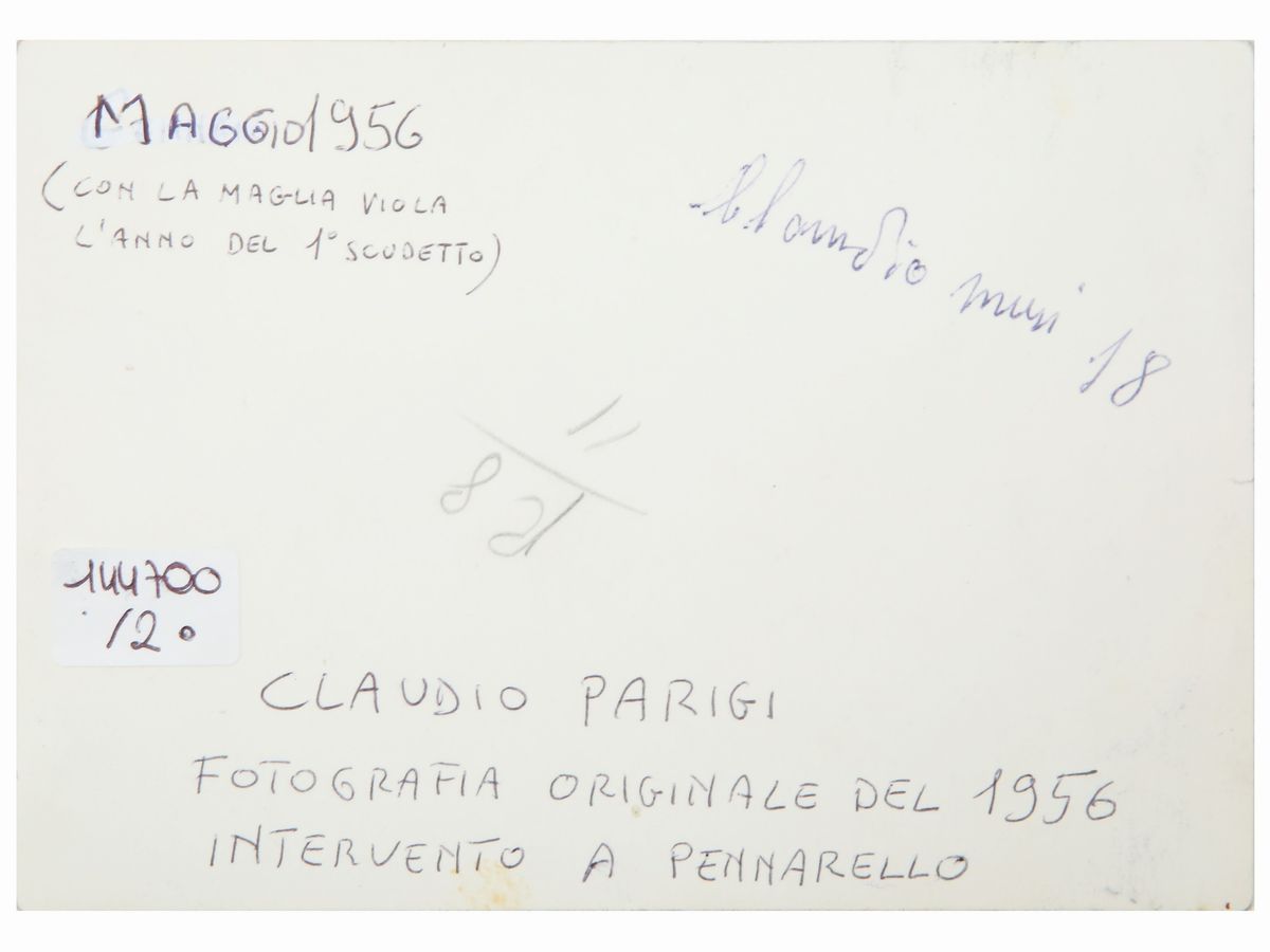 Claudio Parigi - Due Fotografie