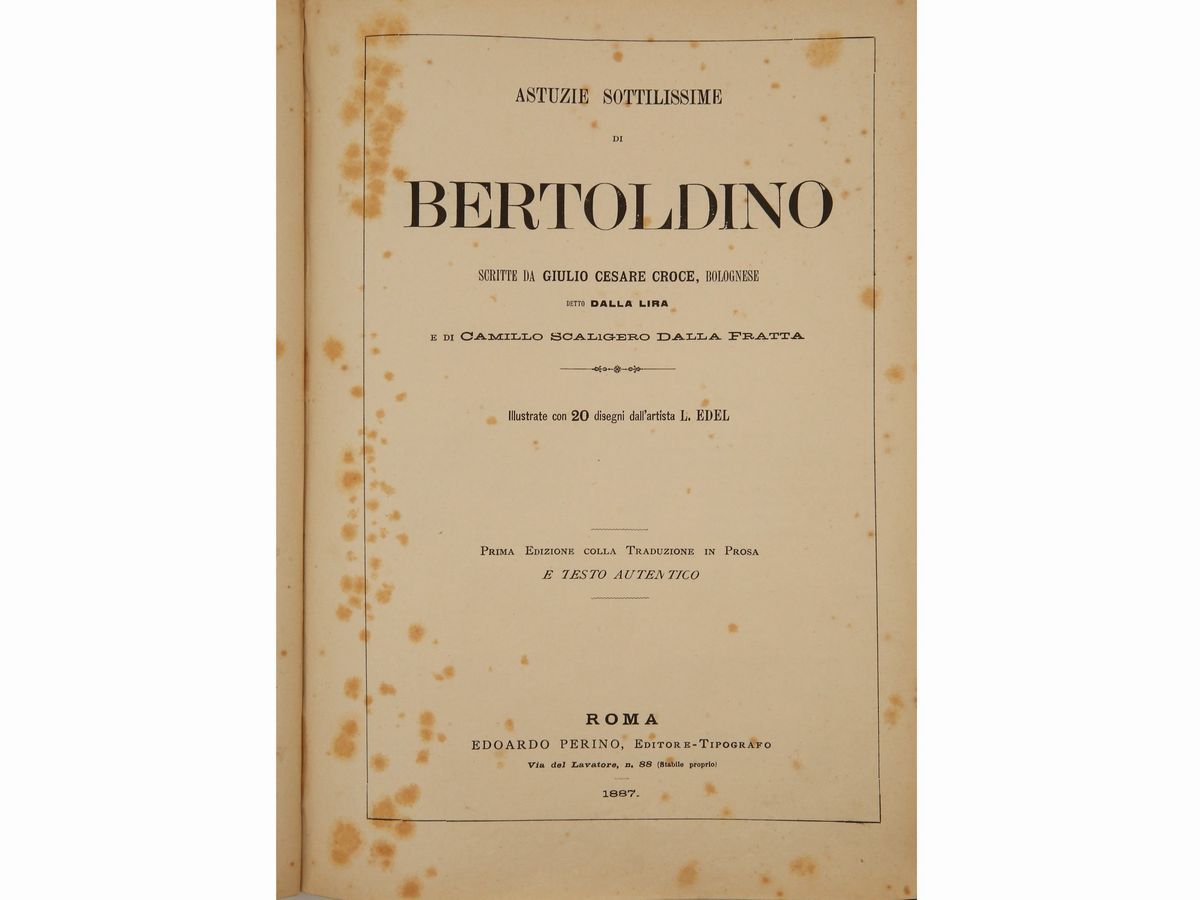Giulio Cesare Croce - Astuzie Sottilissime di Bertoldo, Bertoldino e Cacasenno