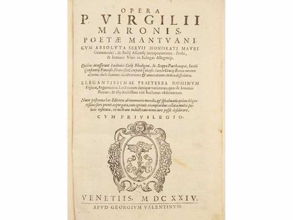 Publius Vergilius Maro - Opera P. Virgilii Maronis poetae Mantuani...