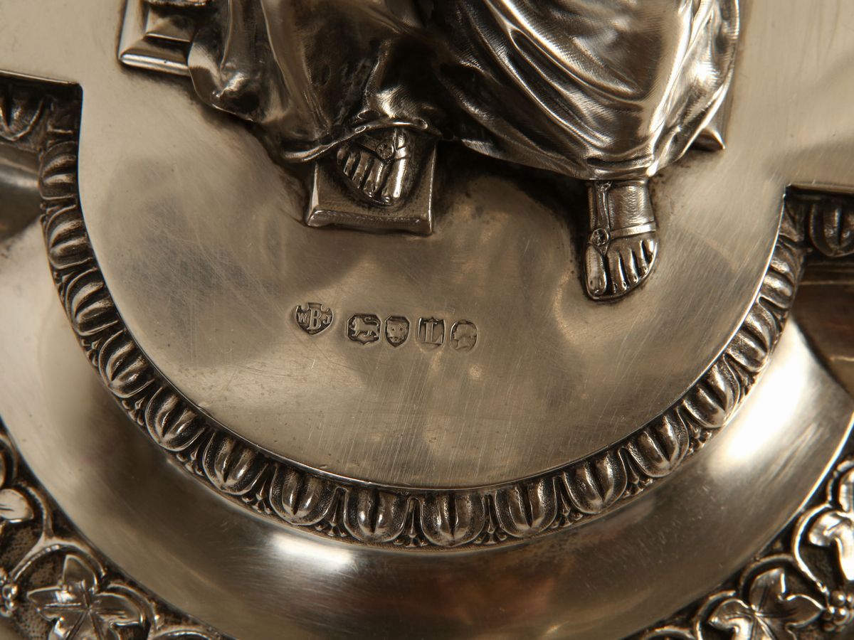 Importante Trittico Centrotavola Vittoriano in Argento Sterling 925/1000