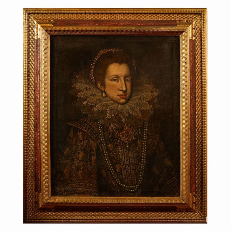 Cerchia di Frans Pourbus il Giovane - Ritratto di Nobildonna