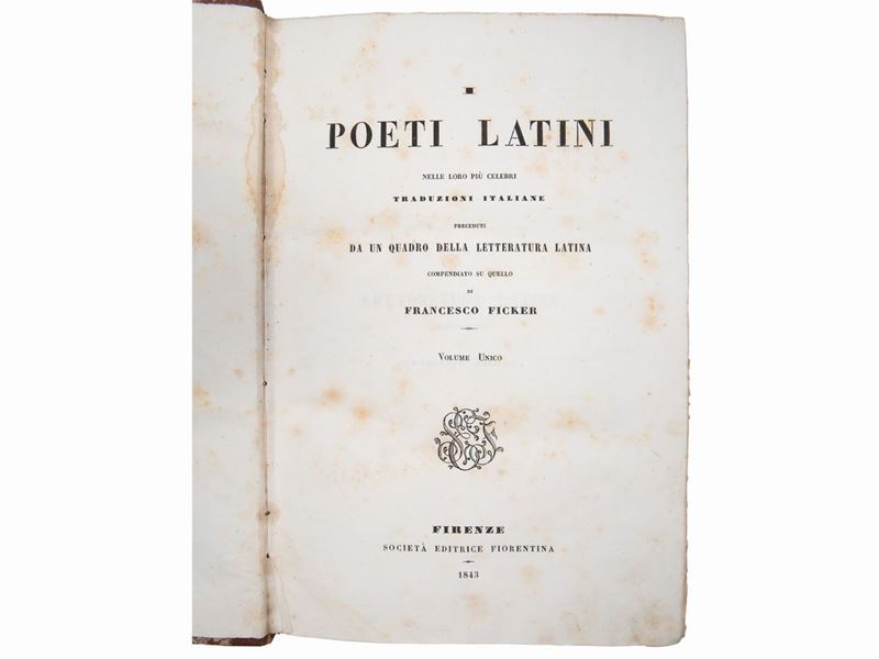 I Poeti Latini nelle Loro Più Celebri Traduzioni Italiane