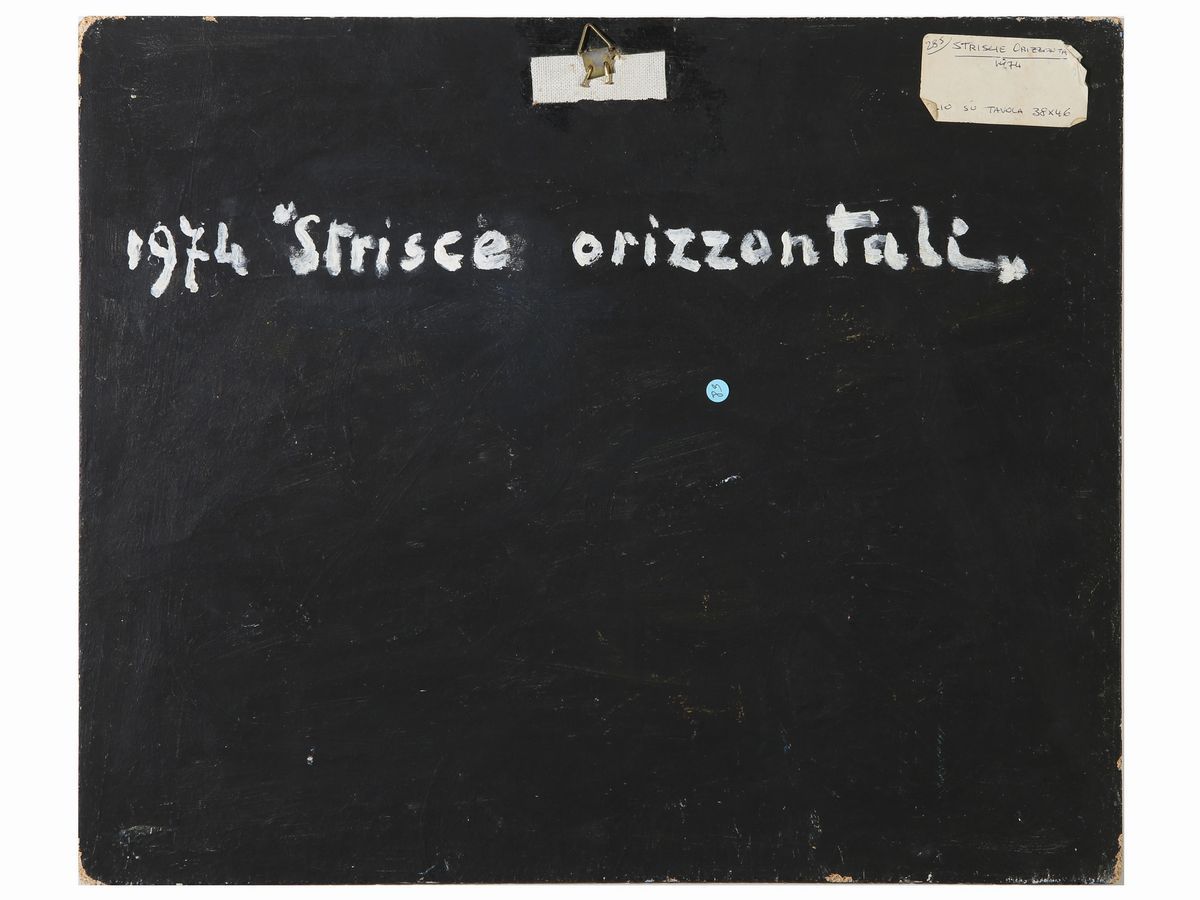 Osvaldo Medici del Vascello - Strisce Orizzontali 1974