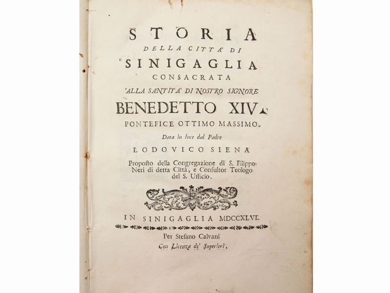 Ludovico Siena - Storia della Città di Sinigaglia...
