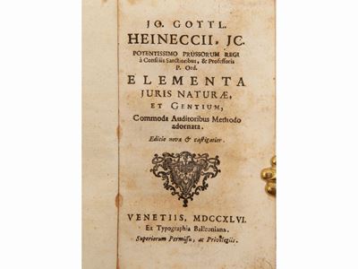 Elementa Juris Naturae Et Gentium, Commoda Auditoribus Methodo Adornata