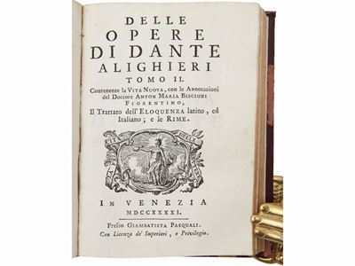 Delle Opere di Dante Alighieri