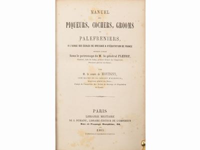 Manuel Des Piqueurs, Cochers, Grooms Et Palefreniers...