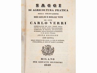 Saggi di Agricoltura Pratica sulla Coltivazione dei Gelsi e delle Viti