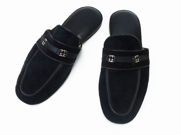 Pair of men's slippers, Gucci  - Auction Vintage Clothes and Accessories - Maison Bibelot - Casa d'Aste Firenze - Milano