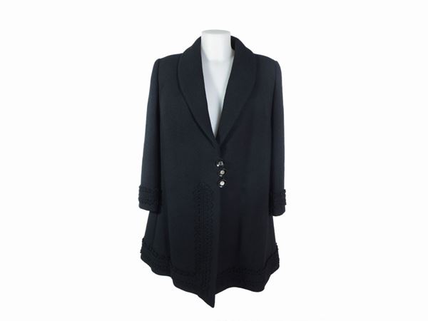 Black wool coat