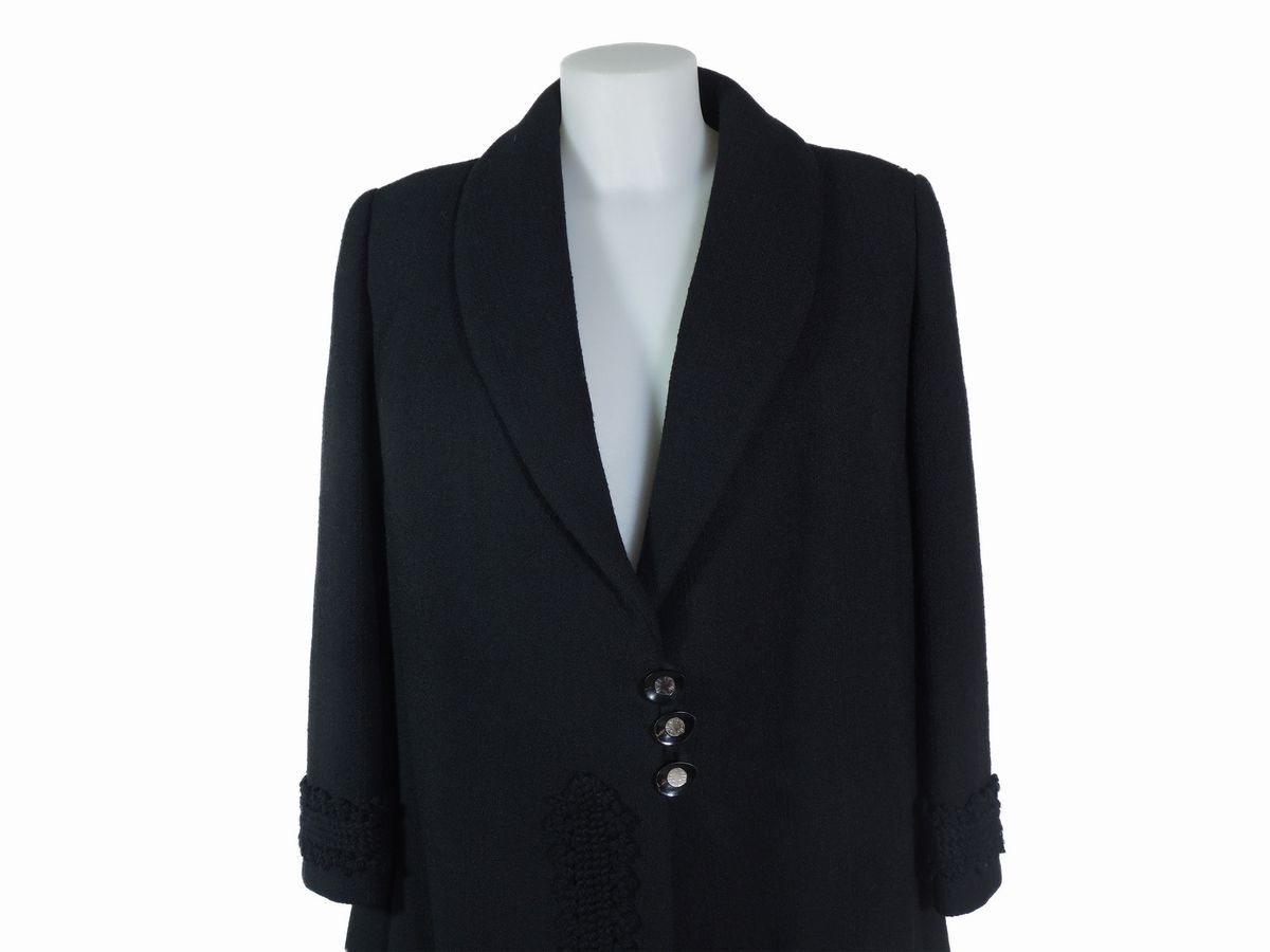 Cappotto in Lana Nera