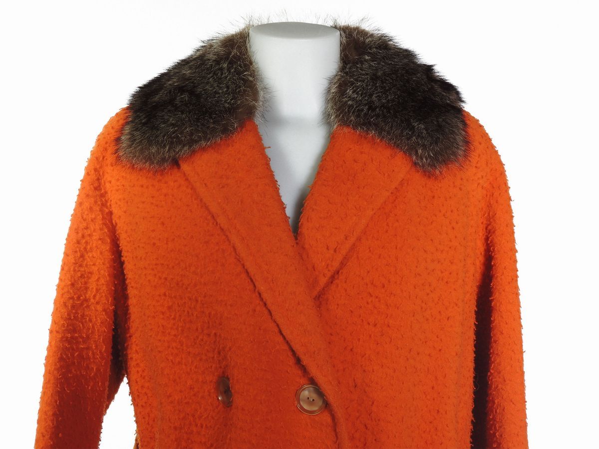 Cappotto in Lana Arancione