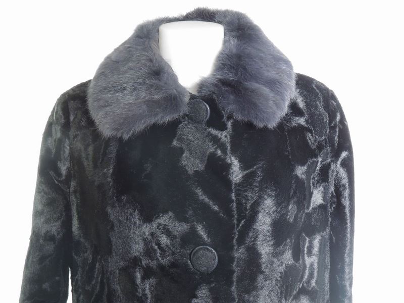 Cappotto in Ecopelliccia Nera