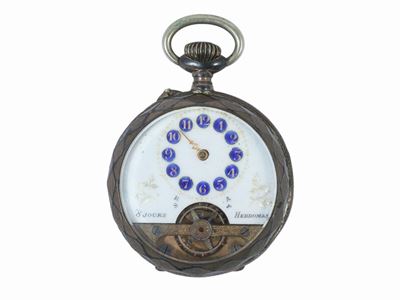 Tre Orologi da Tasca in Metallo Argentato