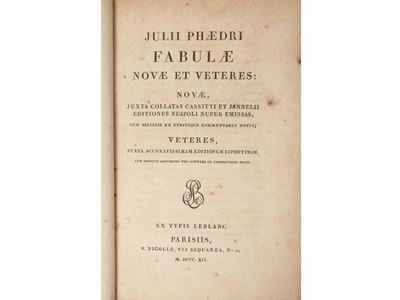 Fabulae Novae Et Veteres - Nouvelles Fables