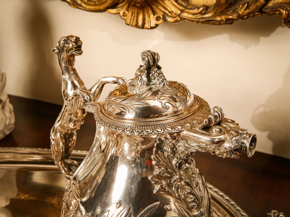 Importante Servizio da Tè e Caffè in Argento 925/1000, Eredi Mazzetti