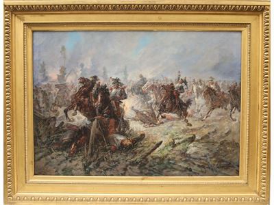 Corrazzieri Francesi alla Carica