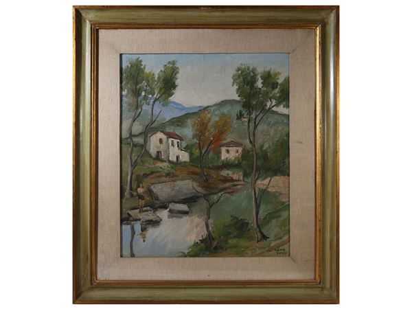 Silvio Pucci : Tuscan landscape  - Auction Modern and Contemporary Art - Maison Bibelot - Casa d'Aste Firenze - Milano