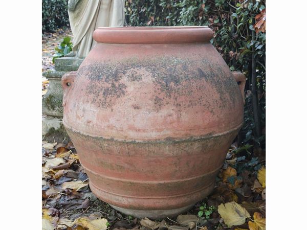 Galestro terracotta jar, Premiata Fabbrica Ricceri strada in Chianti