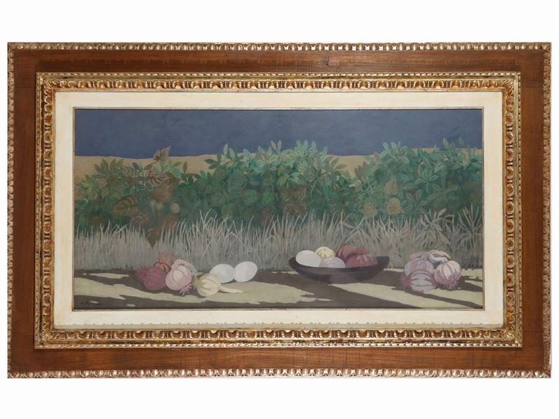 Marcello Boccacci - Natura Morta in un Paesaggio 1975