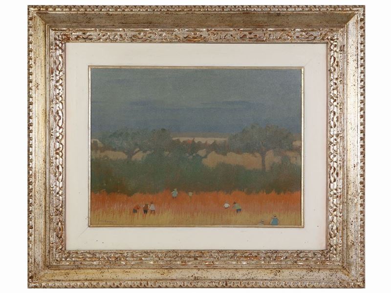 Marcello Boccacci - Paesaggio con Personaggi
