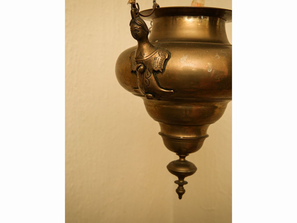 Coppia di Lanterne Votive in Ottone
