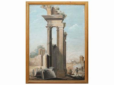 Capriccio Architettonico con Personaggi