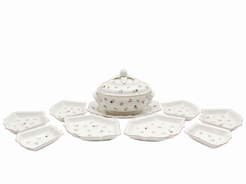 Set da Antipasti in Porcellana, Villeroy & Boch, Modello Petit Fleur