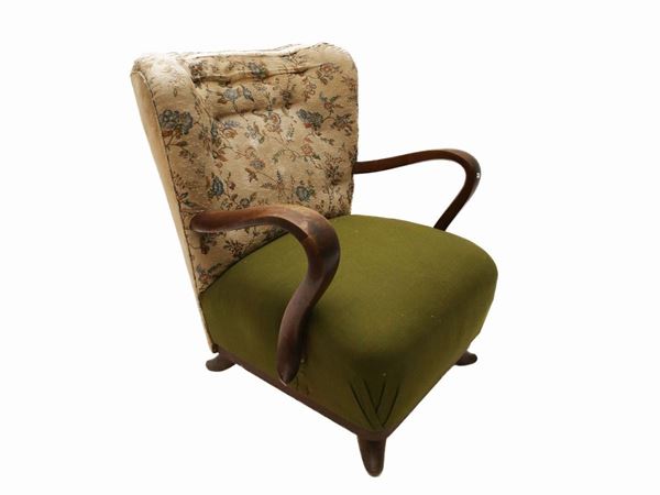 Pair of upholstered armchairs  (Thirties / forties)  - Auction The art of furnishing - Maison Bibelot - Casa d'Aste Firenze - Milano