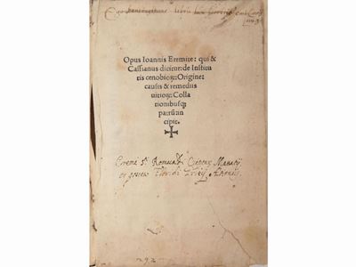 Opus Ioannis Eremite Qui & Cassianus Dicitur...