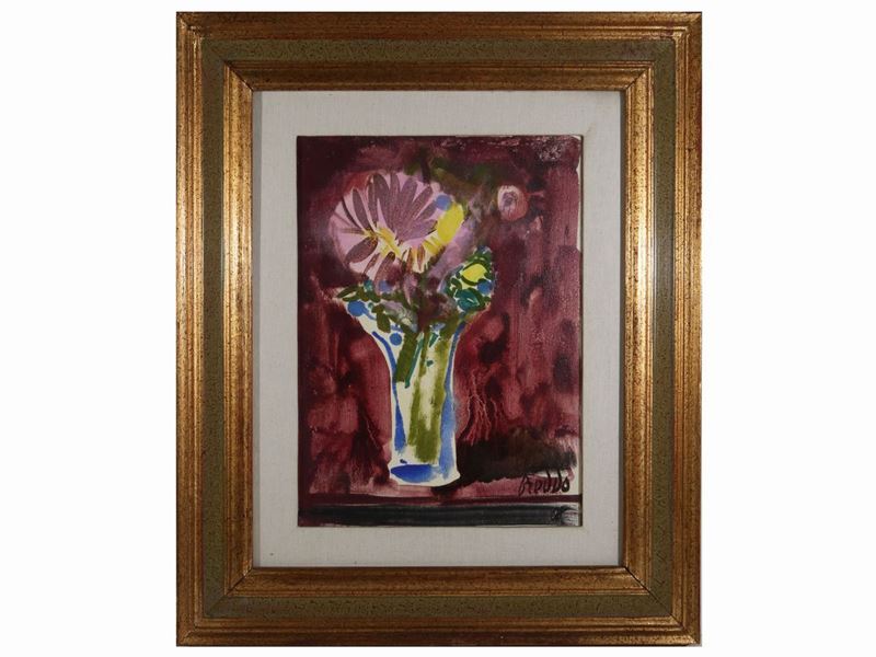 Gastone Breddo - Vaso con Fiori