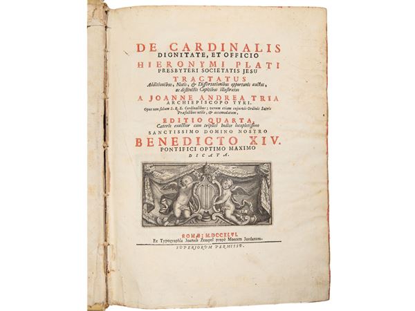 Giovanni Andrea Tria - De cardinalis dignitate, et officio Hieronymi Plati...