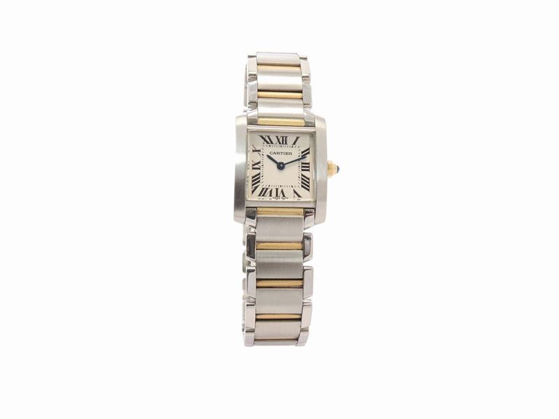 Orologio da Polso per Donna Cartier Tank Francaise in Acciaio e Oro Giallo
