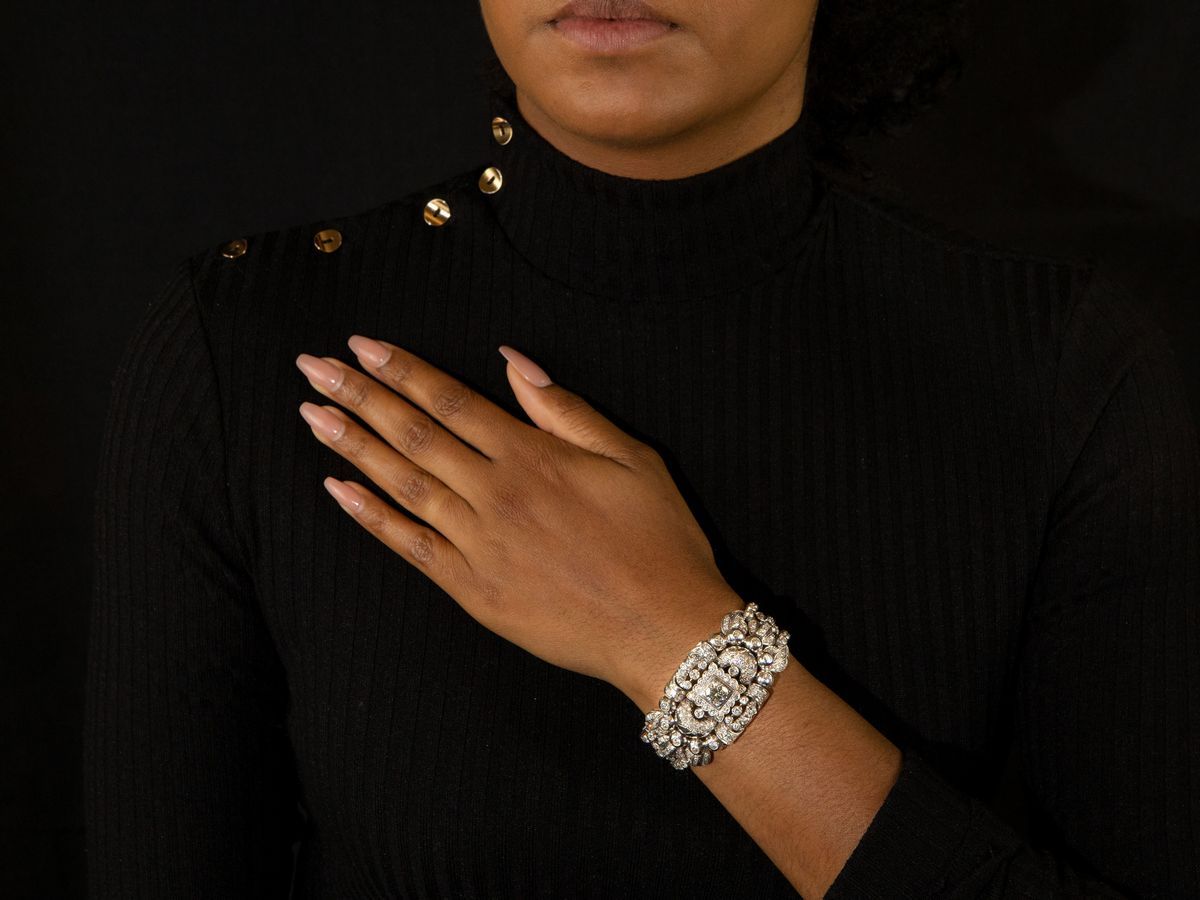 Bracciale in Oro Bianco con Diamanti