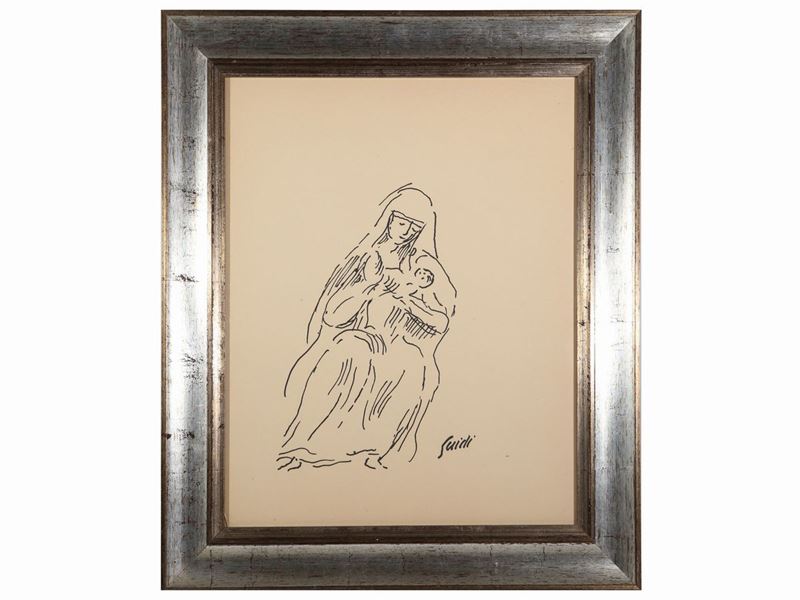 Virgilio Guidi - Madonna con Bambino