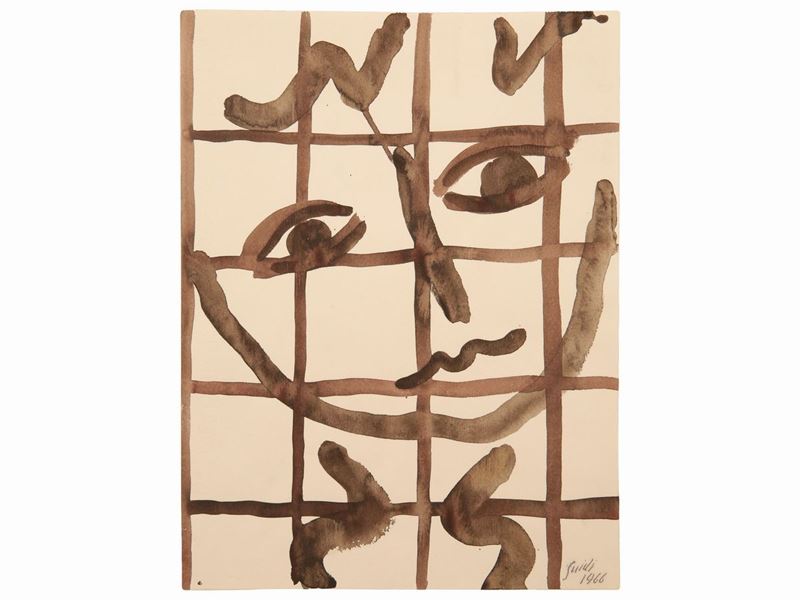 Virgilio Guidi - Volto 1966